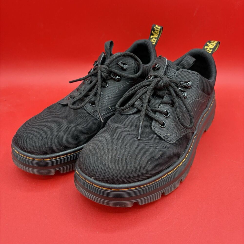 Doc Martens Men's Reeder Extra-Rugged Ajax Leather Utility Shoes Black Size 10M